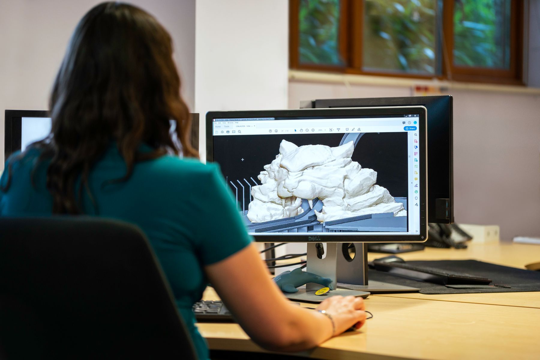 Una postazione di animazione 3D