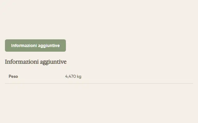 ← Tab Prodotto